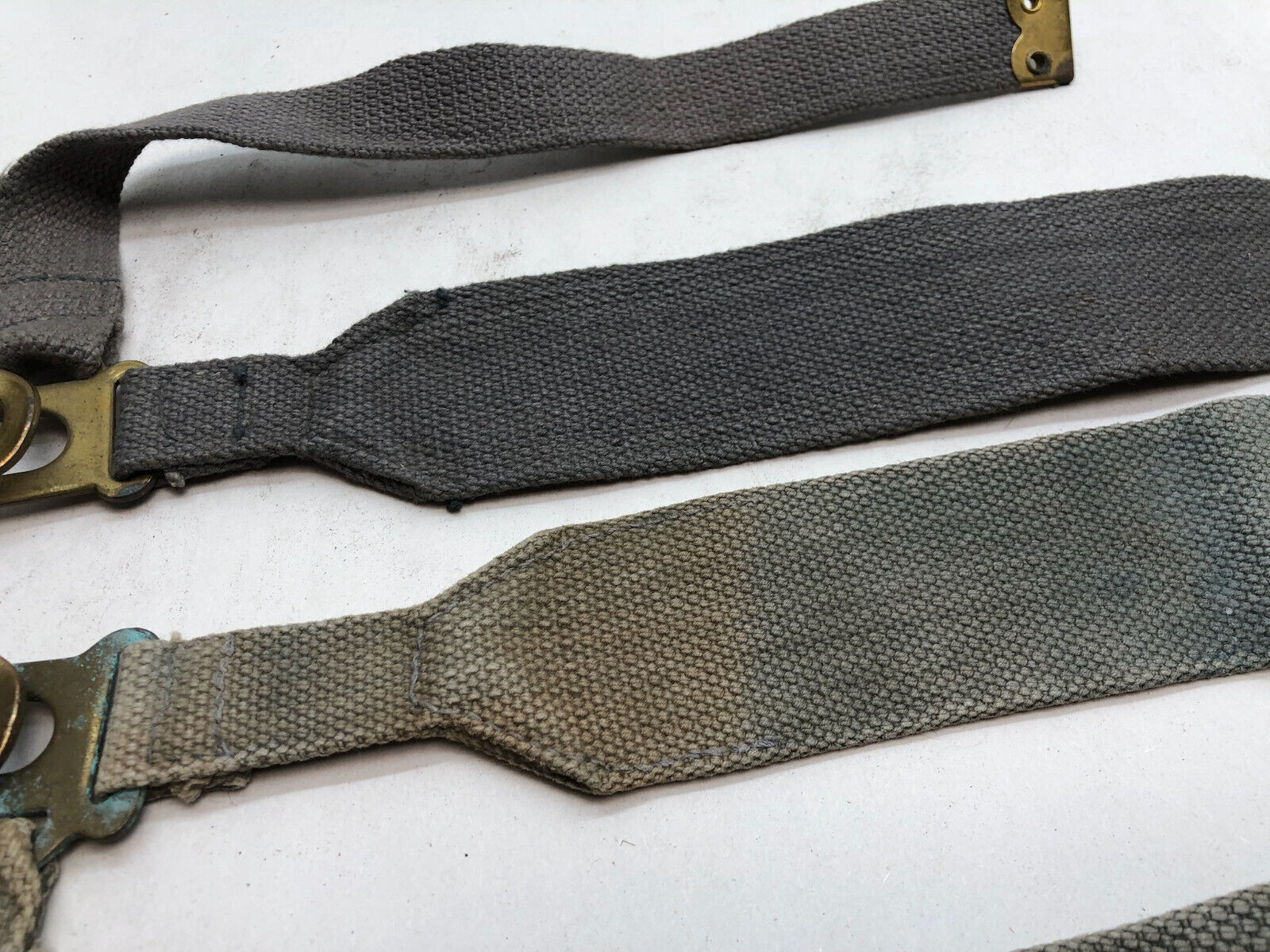 Original WW2 British Royal Air Force Blue 37 Pattern L Strap Set - The Militaria Shop
