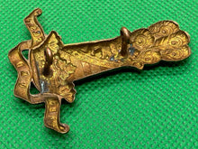 Load image into Gallery viewer, Original British Army WW1 / WW2 11th Hussars Cap Badge - The Militaria Shop