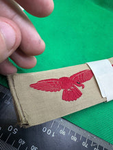 Load image into Gallery viewer, Original WW2 Mint Unissued RAF Red on Khaki Tropical Uniform Wings - The Militaria Shop