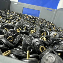 Load image into Gallery viewer, Original British Civil Defence Bakelite 17mm Uniform Buttons - Set of 4 - WW2 - The Militaria Shop