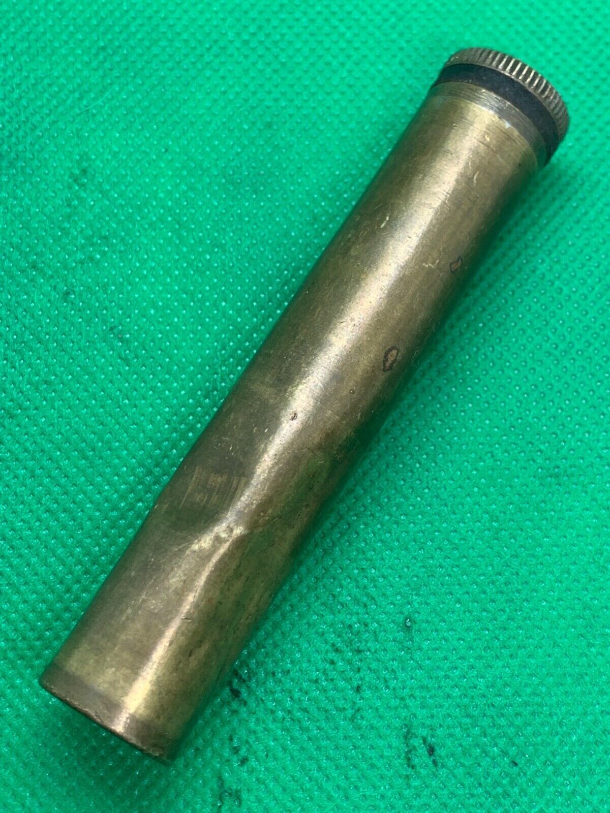 Original WW1 / WW2 British Army SMLE Lee Enfield Rifle Brass Oil Bottle - The Militaria Shop