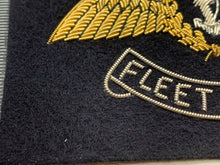 Load image into Gallery viewer, British Royal Navy Bullion Embroidered Blazer Badge - Fleet Air Arm - The Militaria Shop