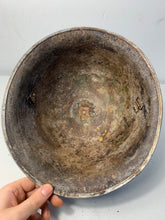 Load image into Gallery viewer, Mk3 Canadian / British Army Original WW2 Turtle Helmet High Rivet - The Militaria Shop