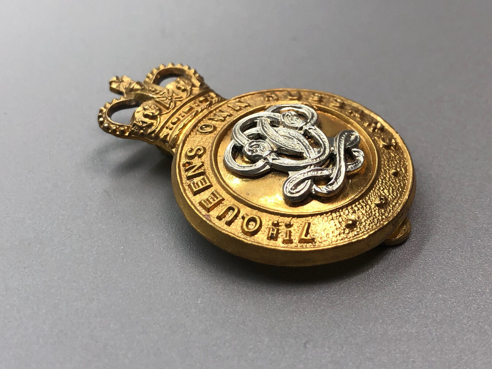 Genuine British Army 7th Queen's Own Hussars Cap Badge - The Militaria Shop