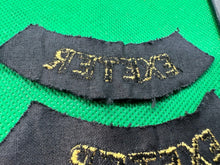 Load image into Gallery viewer, Original WW2 British Home Front Civil Defence Exeter Shoulder Titles - The Militaria Shop