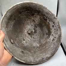 Load image into Gallery viewer, Mk3 Canadian / British Army Original WW2 Turtle Helmet High Rivet - The Militaria Shop