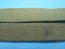 Load image into Gallery viewer, Original WW2 British Army 37 Pattern Canvass Shoulder Strap / Cross Strap - The Militaria Shop