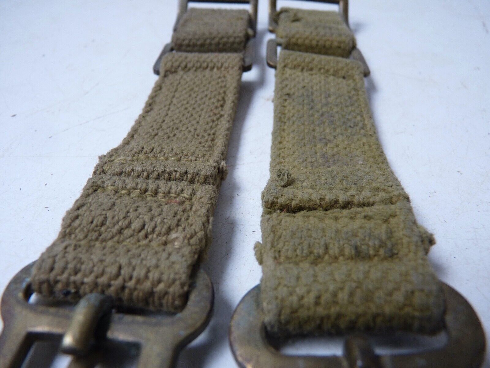 Original WW2 British Army 37 Pattern Webbing Brace Adaptor Pair - The Militaria Shop