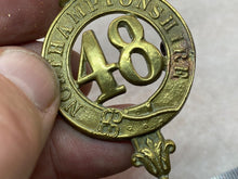 Load image into Gallery viewer, British Army Victorian Era 48th Northamptonshire Regiment Helmet/Glengarry Badge - The Militaria Shop