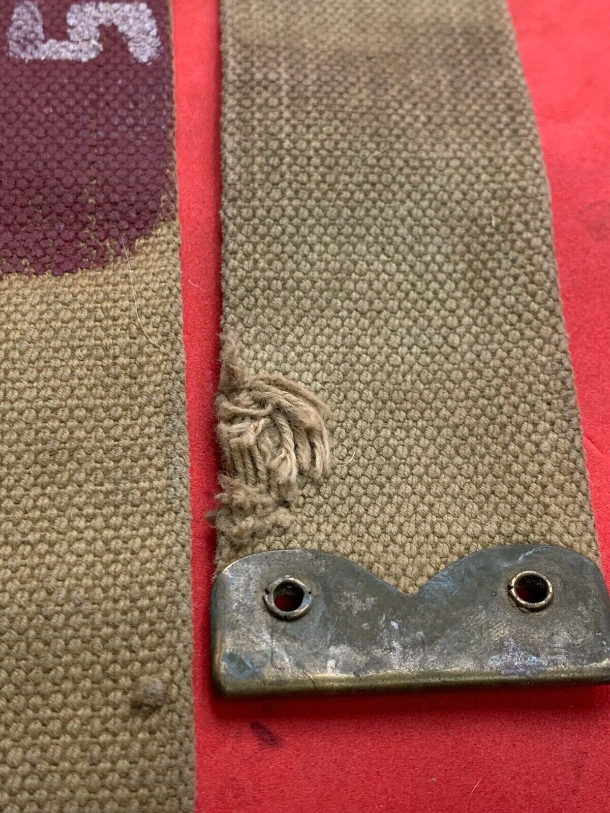 Original WW2 Pattern British Army L Straps Pair - 37 Pattern Webbing Haversack - The Militaria Shop