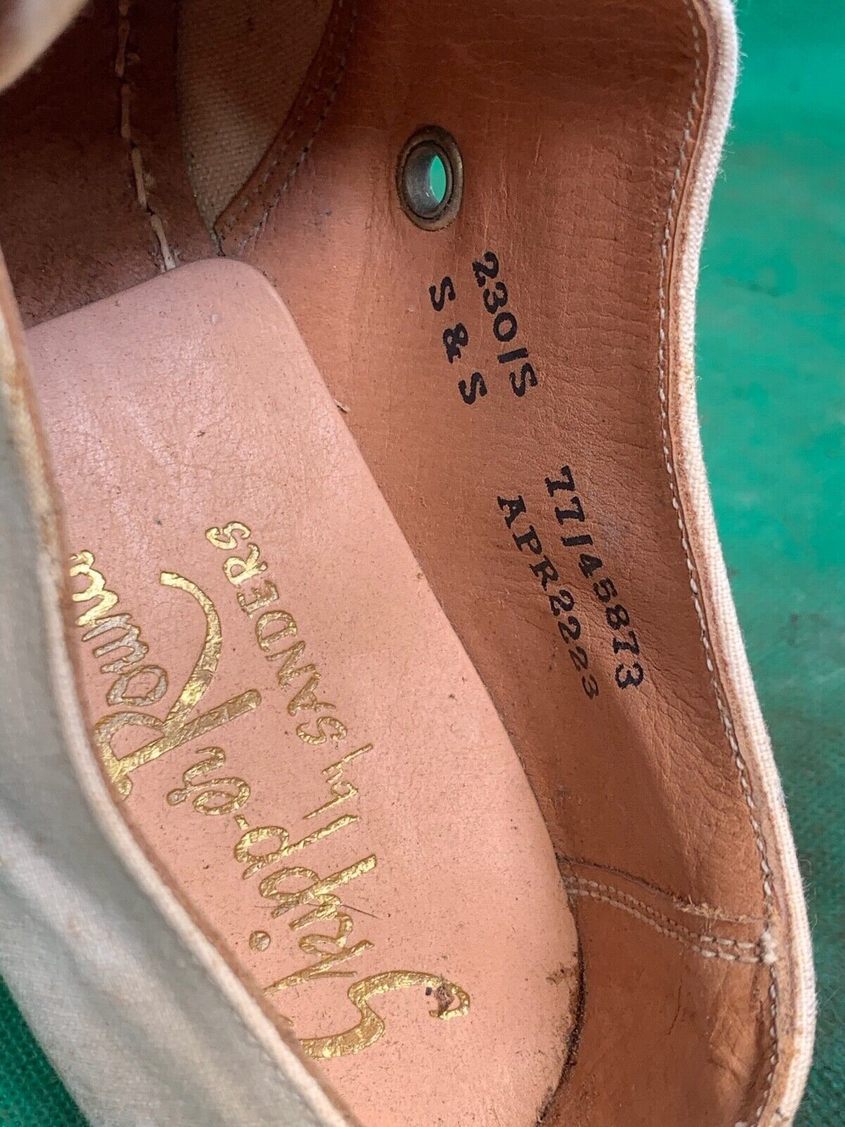 Original WW2 British Army Women's White Summer Shoes - ATS WAAF - Size 230s - The Militaria Shop