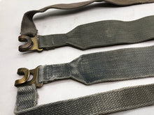 Load image into Gallery viewer, Original WW2 British Royal Air Force Blue 37 Pattern L Strap Set - The Militaria Shop