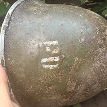 Load image into Gallery viewer, Original WW2 British / Canadian Army Mk3 Turtle Helmet & Liner - The Militaria Shop