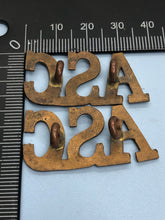 Load image into Gallery viewer, Original WW1 British Army Service Corps (A.S.C.) Shoulder Titles - The Militaria Shop