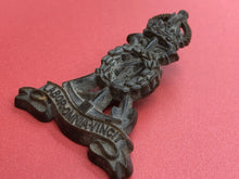 Charger l'image dans la galerie, Original WW2 British Army Cap Badge - Royal Pioneer Corps - Plastic Economy - The Militaria Shop