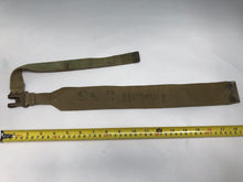 Charger l'image dans la galerie, Original WW2 British Army 37 Pattern Canvass L Strap - 1941 Date MECo - The Militaria Shop