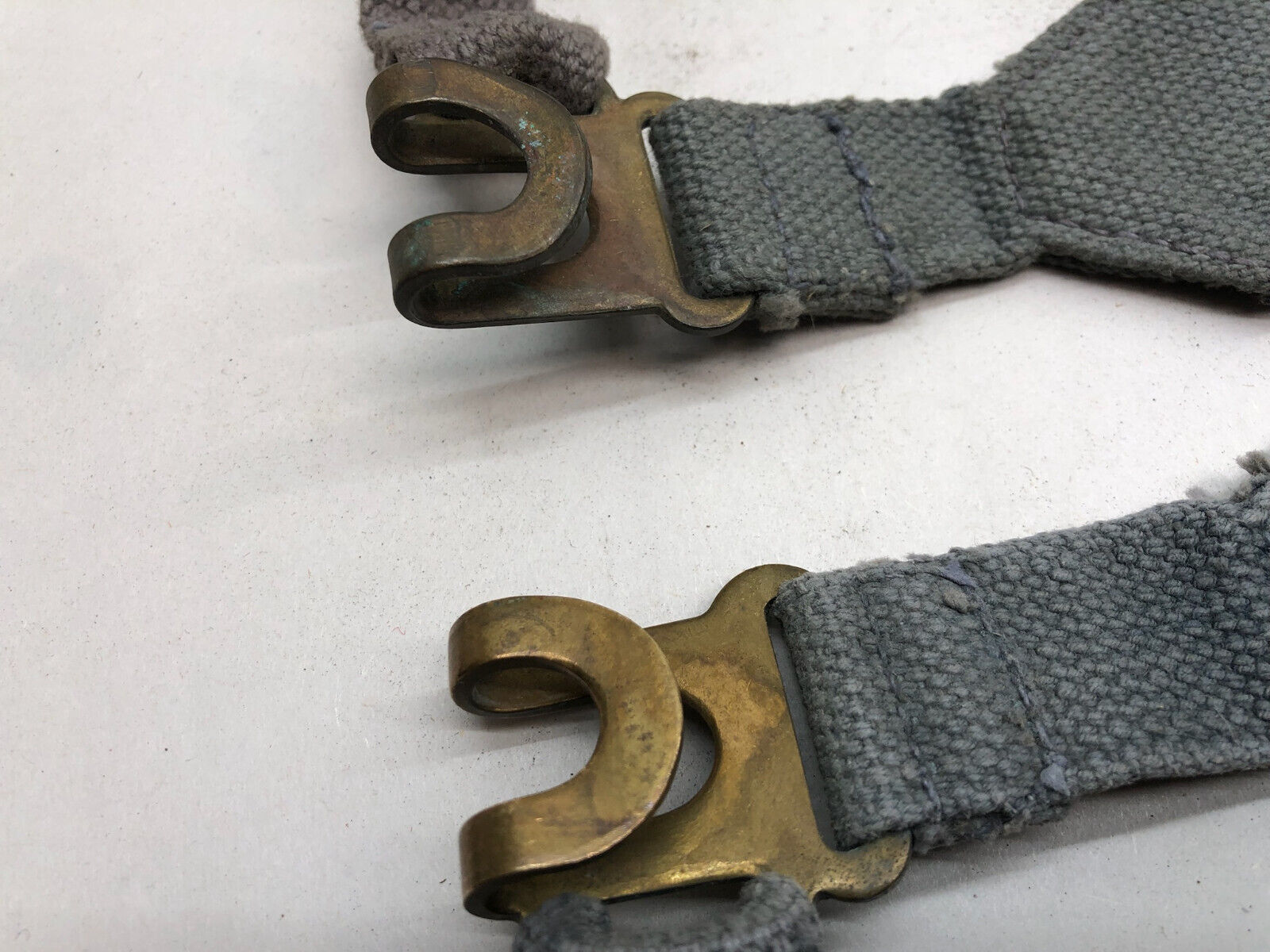 Original WW2 British Royal Air Force Blue 37 Pattern L Strap Set - The Militaria Shop