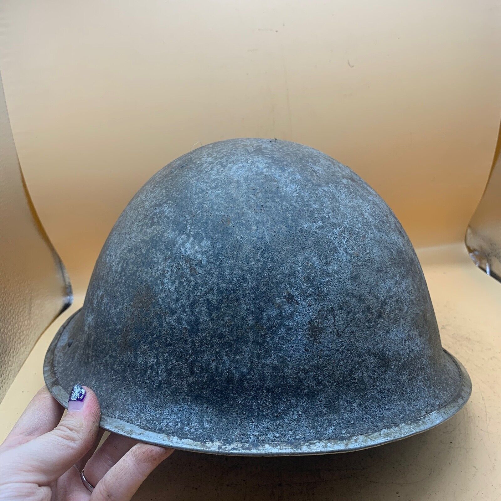 Original WW2 Onwards (1945-1952) British Army Mk4 Turtle Helmet - The Militaria Shop