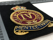 Load image into Gallery viewer, British Army Bullion Embroidered Blazer Badge - 4th Queen's Own Hussars - The Militaria Shop