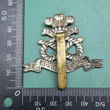 Load image into Gallery viewer, Original WW2 British Army North Stafford Regiment Cap Badge - The Militaria Shop