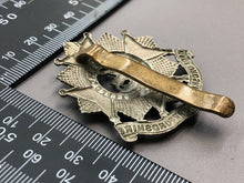 Load image into Gallery viewer, Original WW1 British Army Cap Badge - Bedfordshire and Hertfordshire Regiment - The Militaria Shop