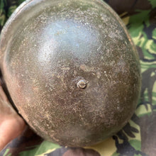 Load image into Gallery viewer, Original WW2 British / Canadian Army Mk3 Turtle Helmet & Liner - The Militaria Shop