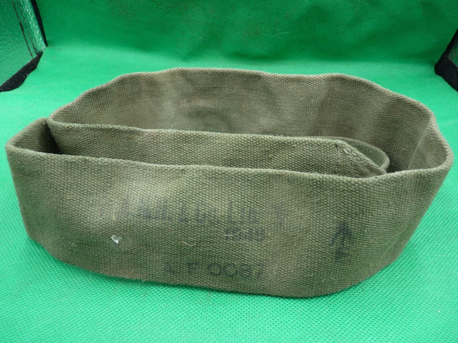 Original WW2 British Army 44 Pattern Equipment Strap - 1945 Dated - The Militaria Shop