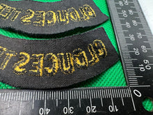 Load image into Gallery viewer, Original WW2 British Home Front Civil Defence Gloucester Shoulder Titles - The Militaria Shop