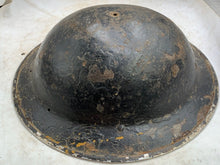 Load image into Gallery viewer, Original WW2 Combat Helmet - British / South African Army Mk2 Brodie Helmet - The Militaria Shop