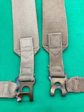 Load image into Gallery viewer, Original WW2 Pattern British Army L Straps Pair - 37 Pattern Webbing Haversack - The Militaria Shop
