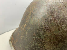 Load image into Gallery viewer, Original WW2 British / Canadian Army Mk3 High Rivet Combat Helmet Shell - The Militaria Shop