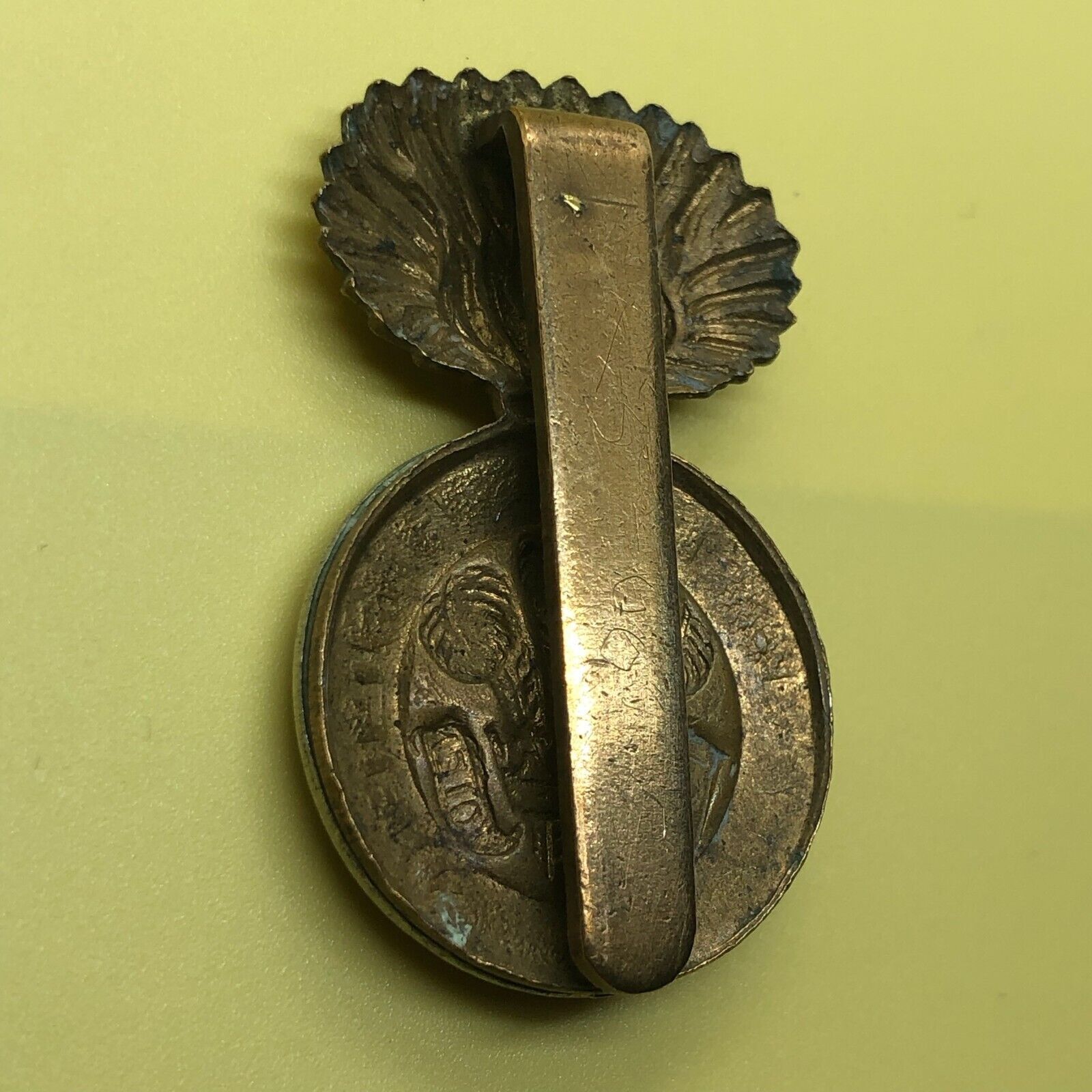 Original WW2 British Army Cap Badge - Royal Welch Fusiliers Regiment RWF - The Militaria Shop