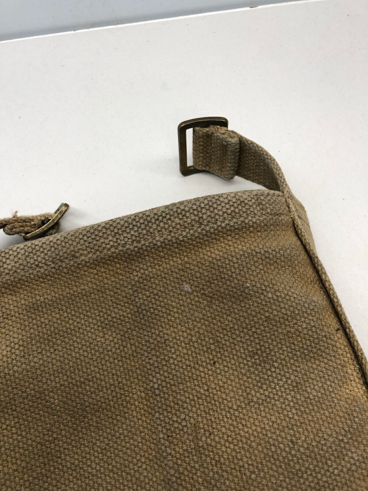 WW2 British Army 37 Pattern Webbing Water Bottle Carrier Harness - 1943 Dated - The Militaria Shop