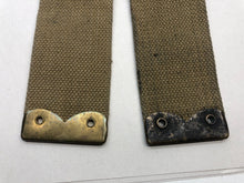 Load image into Gallery viewer, Original WW2 British Army 37 Pattern L Straps Pair - Wartime Dated - The Militaria Shop