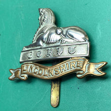 Load image into Gallery viewer, Original WW2 British Army Cap Badge - The Lincolnshire Regiment - The Militaria Shop