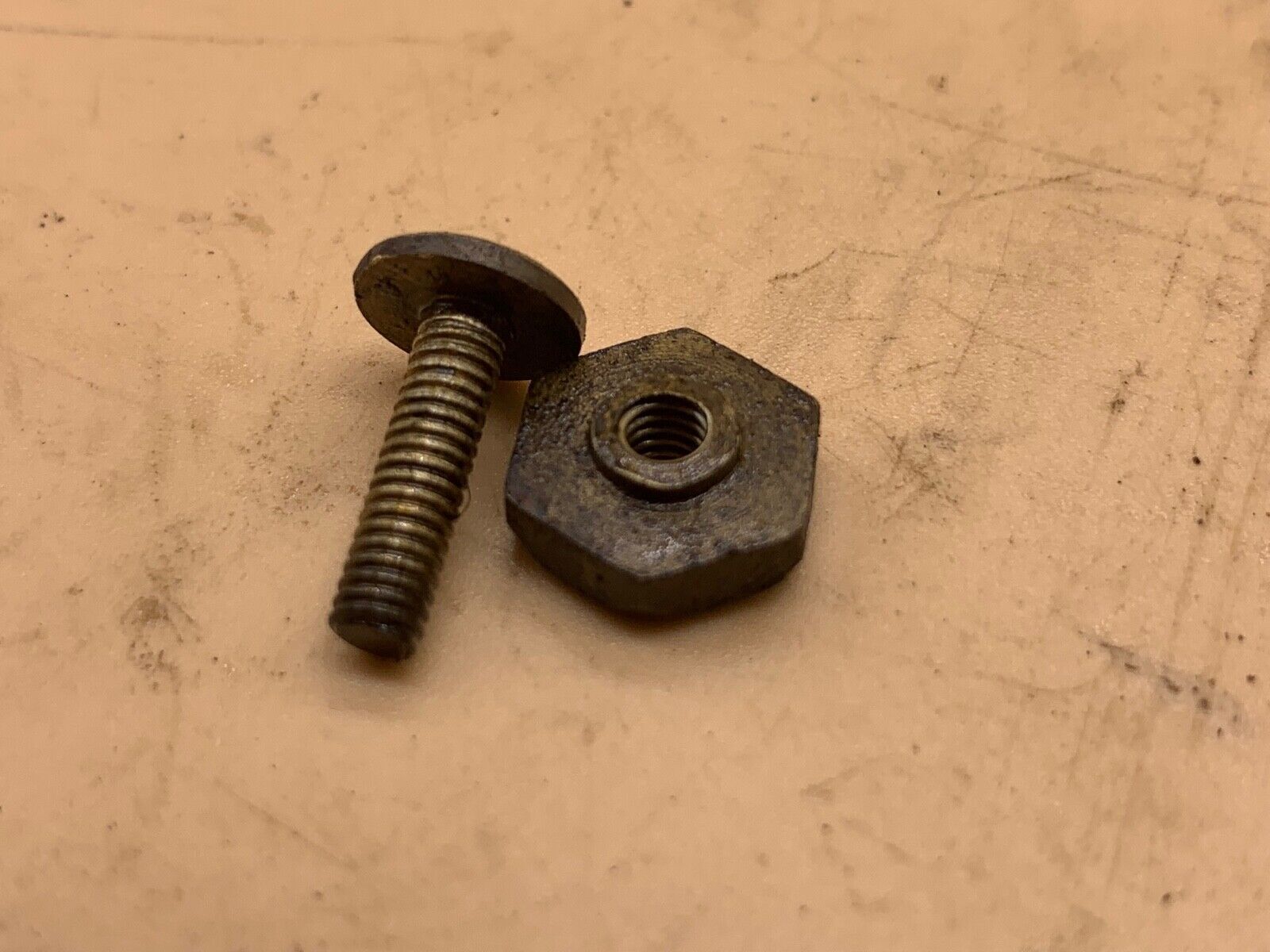 Original WW2 British Army Brodie / Turtle Mk1/2/3/4 Helmet Dome Screw & Nut - The Militaria Shop