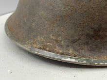 Charger l'image dans la galerie, Original WW2 British / Canadian Army Mk3 High Rivet Combat Helmet Shell - The Militaria Shop