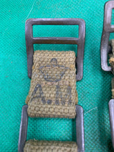 Charger l'image dans la galerie, Original WW2 British Army 37 Pattern Brace Adaptors Pair - 1941 Dated - The Militaria Shop