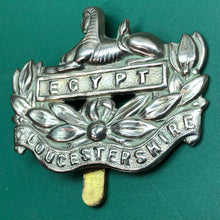 Load image into Gallery viewer, Original WW1/WW2 British Army Cap Badge - The Gloucestershire Regiment - The Militaria Shop