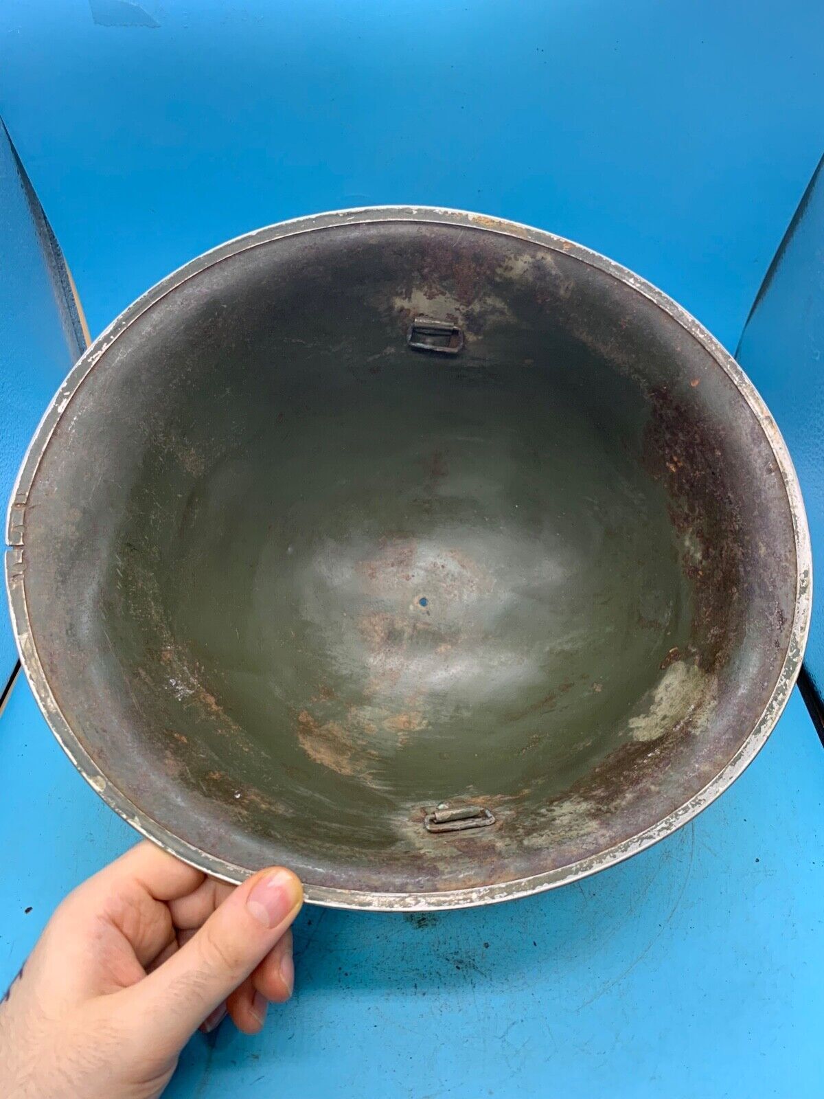 WW2 Mk3 High Rivet Turtle - British / Canadian Army Helmet - Good Original - The Militaria Shop