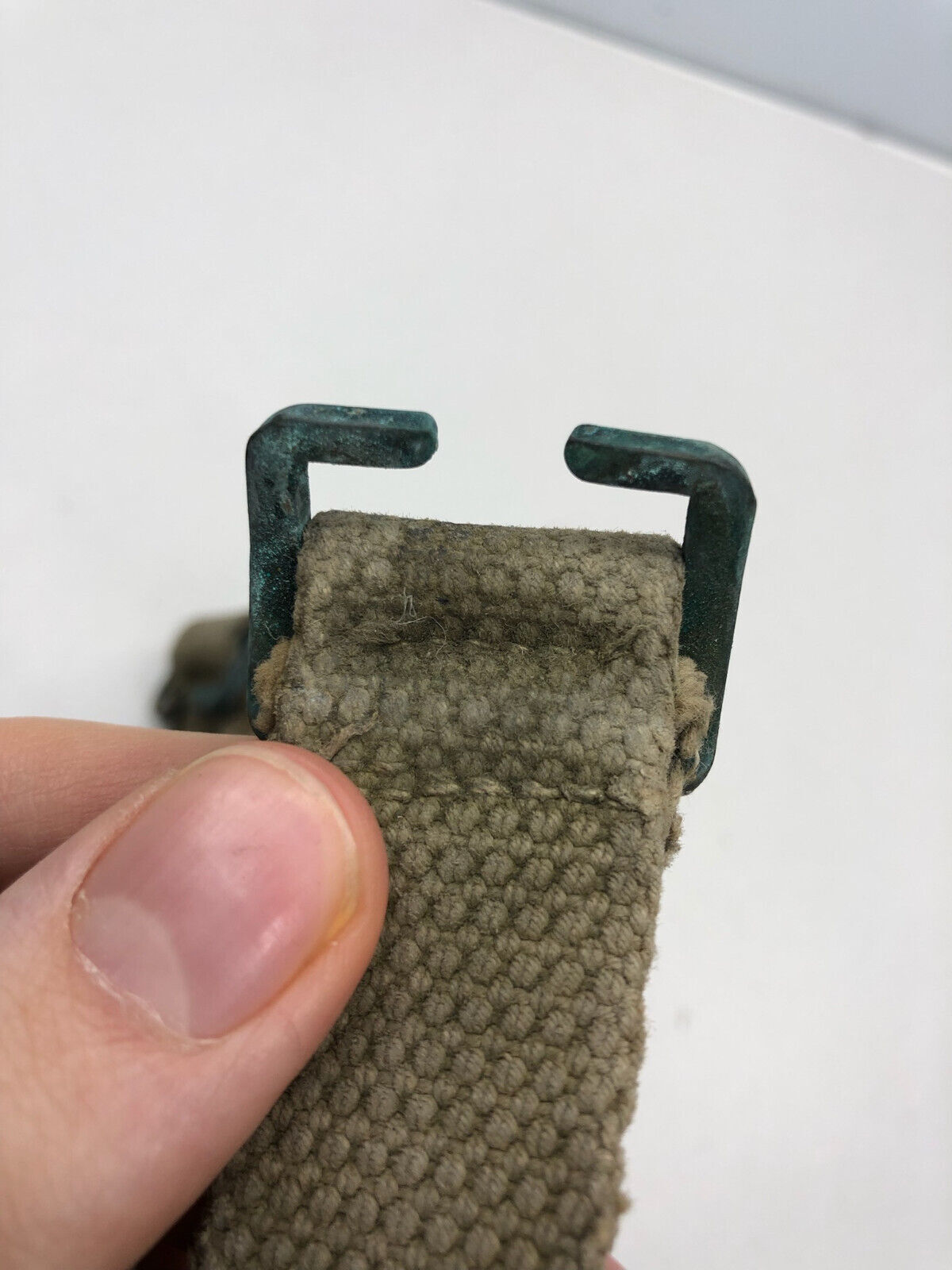 WW2 British Army 37 Pattern Webbing Water Bottle Carrier Harness - 1940 Dated - The Militaria Shop