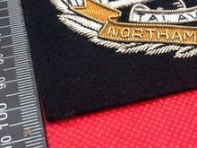 Lade das Bild in den Galerie-Viewer, British Army Bullion Embroidered Blazer Badge - Northamptonshire Regiment - The Militaria Shop