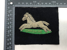 Lade das Bild in den Galerie-Viewer, British Army Bullion Embroidered Blazer Badge - Yorkshire Regiment - The Militaria Shop