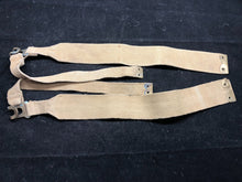 Load image into Gallery viewer, Original WW2 British Army 37 Pattern Khaki L-Straps Webbing - Wartime Dated - The Militaria Shop