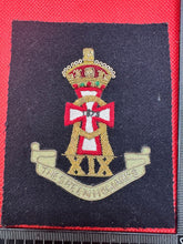 Load image into Gallery viewer, British Army Bullion Embroidered Blazer Badge - The Green Howards - King's - The Militaria Shop