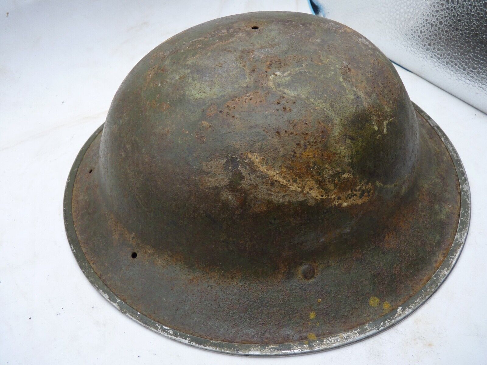 Original WW2 British Style South African Mk2 Army Combat Helmet - The Militaria Shop