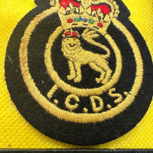 Load image into Gallery viewer, Original British Home Front Industrial Civil Defence Service I.C.D.S Queen Crown - The Militaria Shop