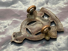 Load image into Gallery viewer, Original WW1 / WW2 Royal Army Ordnance Corps Officer's Bronze Collar Badge - The Militaria Shop