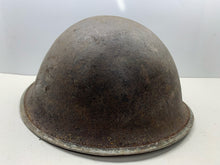 Load image into Gallery viewer, Original WW2 British / Canadian Army Mk3 High Rivet Combat Helmet Shell - The Militaria Shop