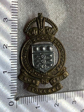 Load image into Gallery viewer, Original British Army WW1 / WW2 Royal Army Ordnance Corps Collar Badge - The Militaria Shop